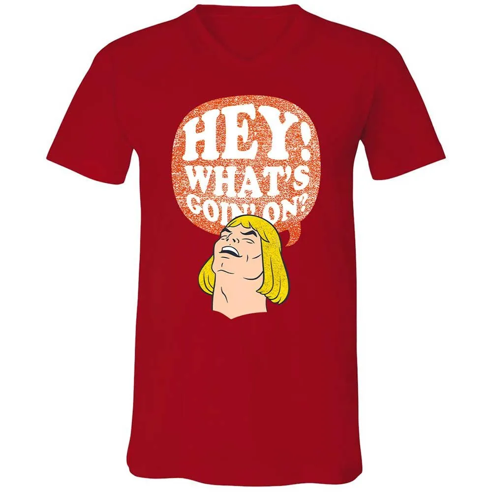 Unisex V-Neck T-Shirt - 3V86KA6E - Red - 6