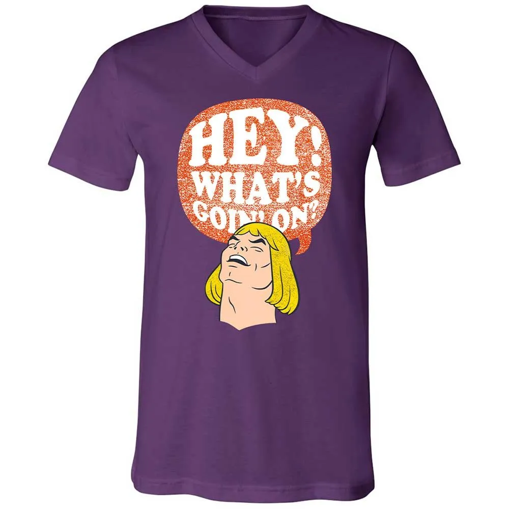 Unisex V-Neck T-Shirt - 3V86KA6E - Team Purple - 10
