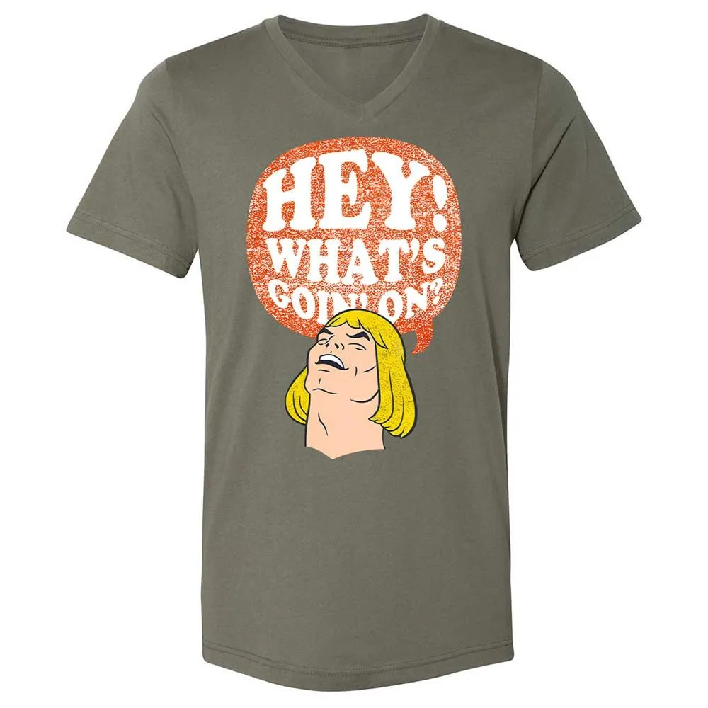 Unisex V-Neck T-Shirt - 3V86KA6E - Military Green - 11