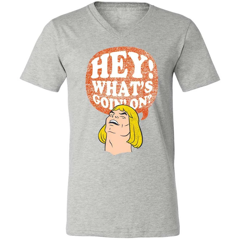 Unisex V-Neck T-Shirt - 3V86KA6E - Athletic Heather - 15