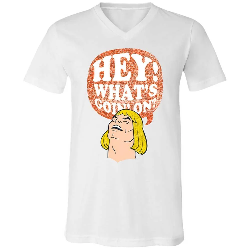 Unisex V-Neck T-Shirt - 3V86KA6E - White - 16