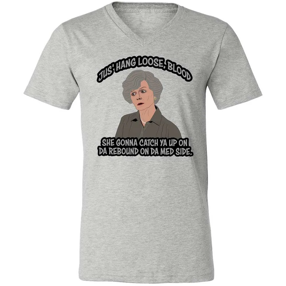 Unisex V-Neck T-Shirt - WQ8A7ZQK - Athletic Heather - 2