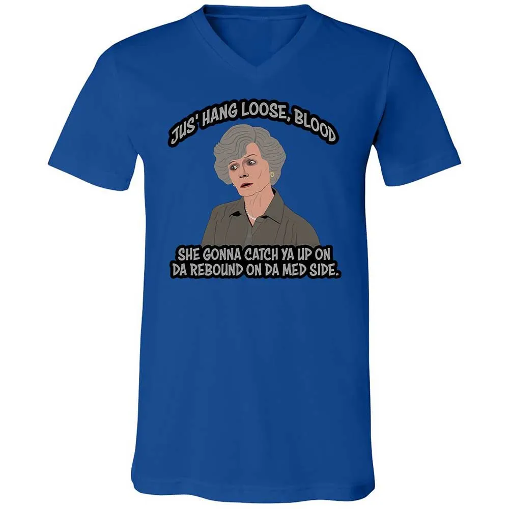 Unisex V-Neck T-Shirt - WQ8A7ZQK - True Royal - 3