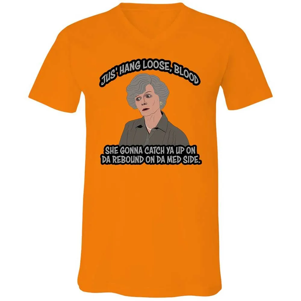Unisex V-Neck T-Shirt - WQ8A7ZQK - Orange - 7