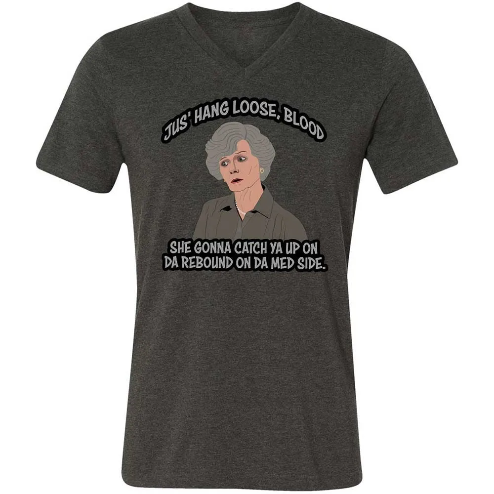 Unisex V-Neck T-Shirt - WQ8A7ZQK - Dark Grey Heather - 8