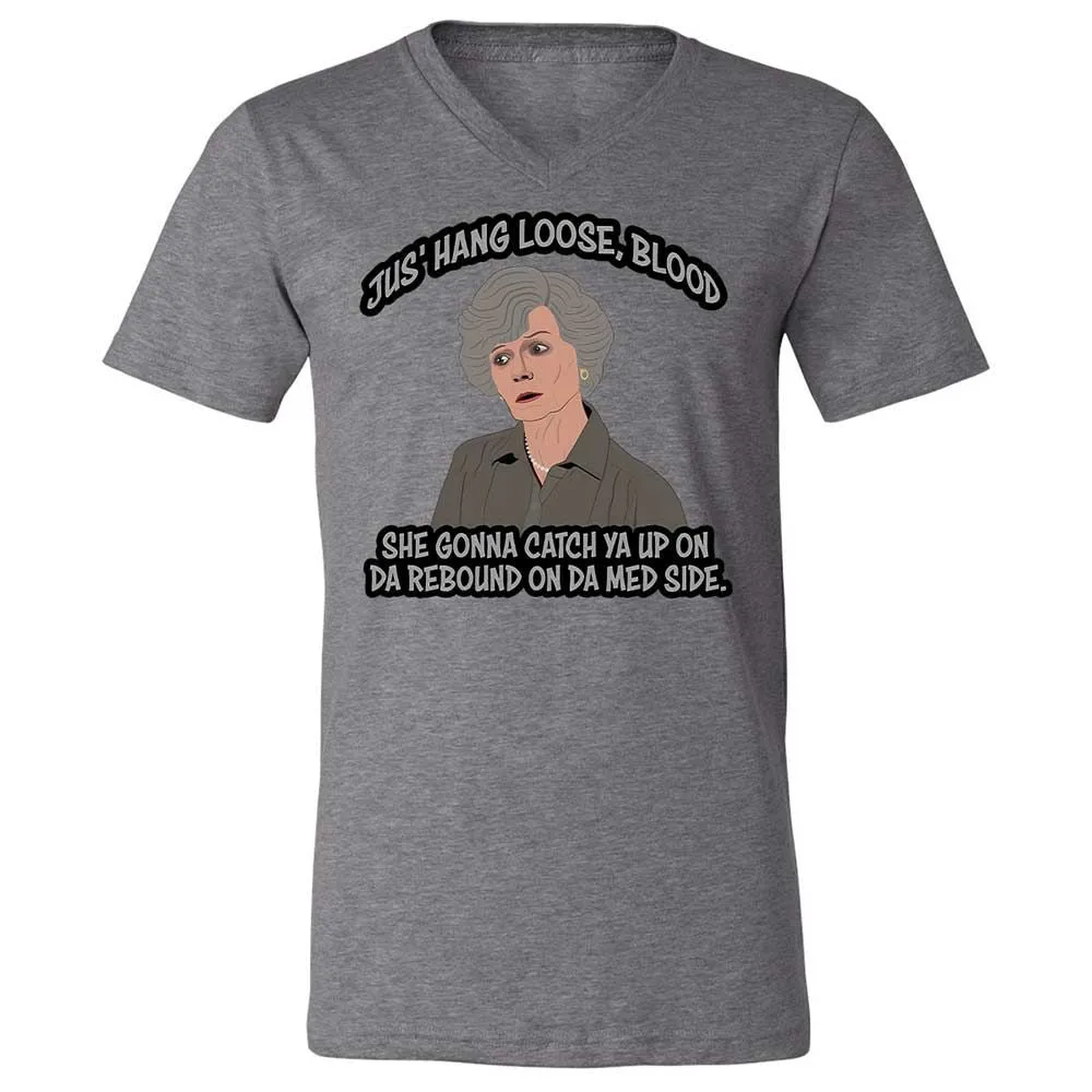 Unisex V-Neck T-Shirt - WQ8A7ZQK - Deep Heather - 9