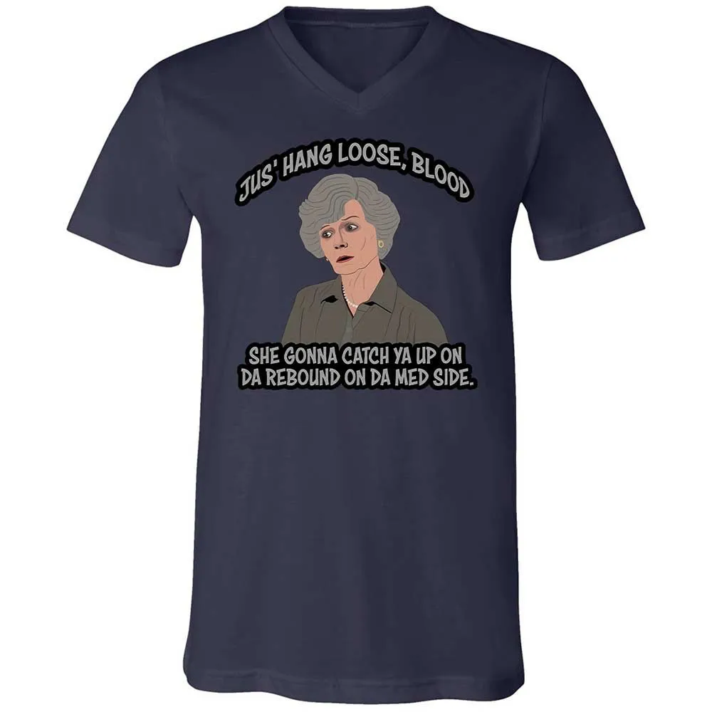 Unisex V-Neck T-Shirt - WQ8A7ZQK - Navy - 12