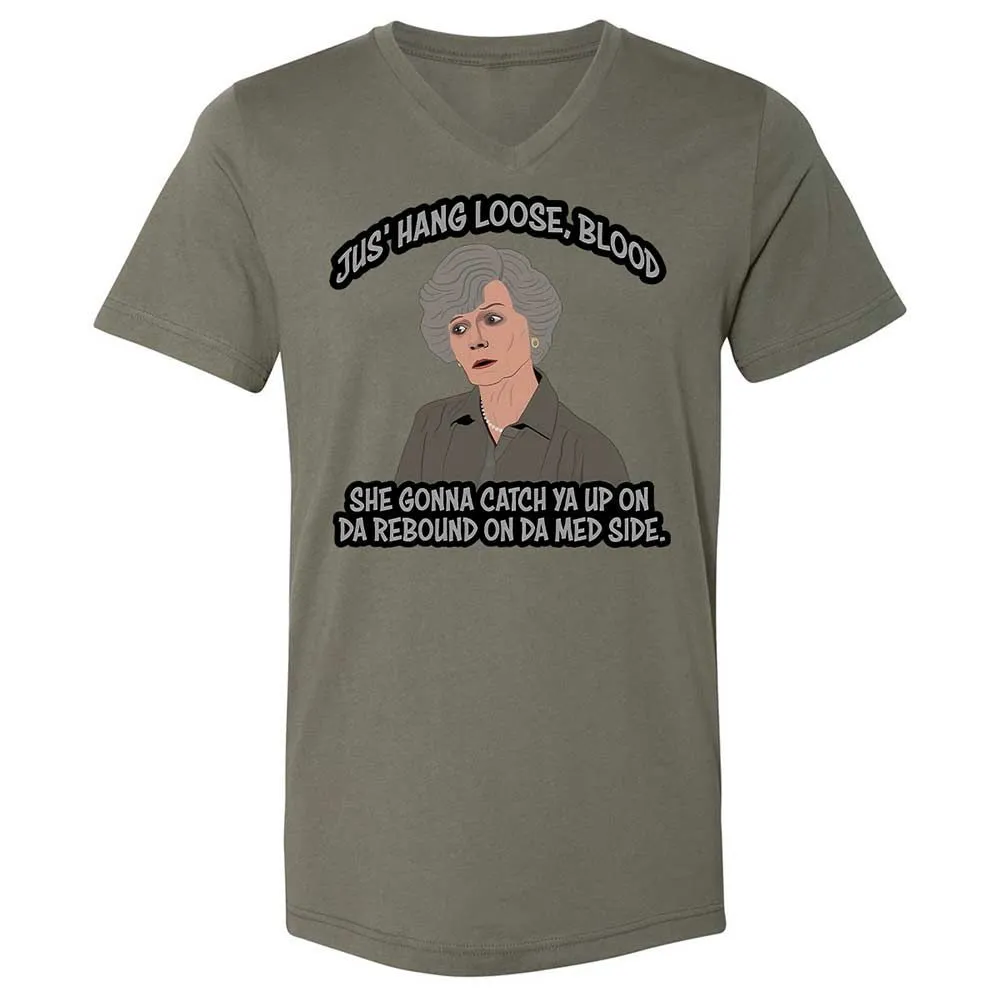 Unisex V-Neck T-Shirt - WQ8A7ZQK - Military Green - 15