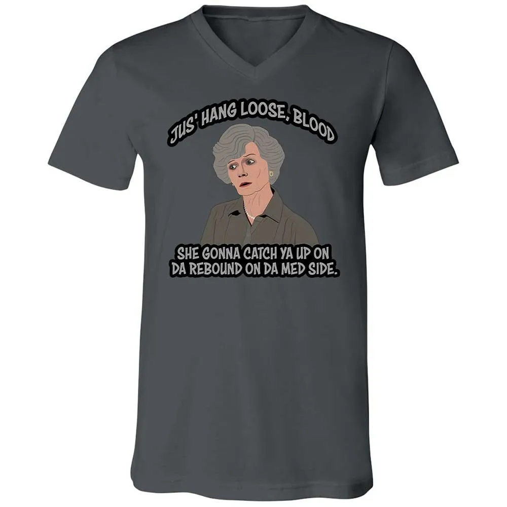 Unisex V-Neck T-Shirt - WQ8A7ZQK - Asphalt - 16