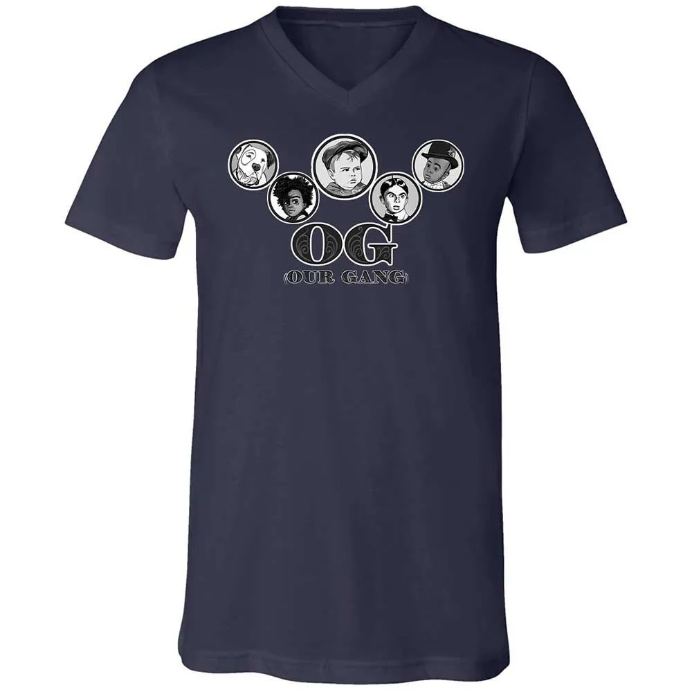 Unisex V-Neck T-Shirt - ZN5L1U2Q - Navy - 2