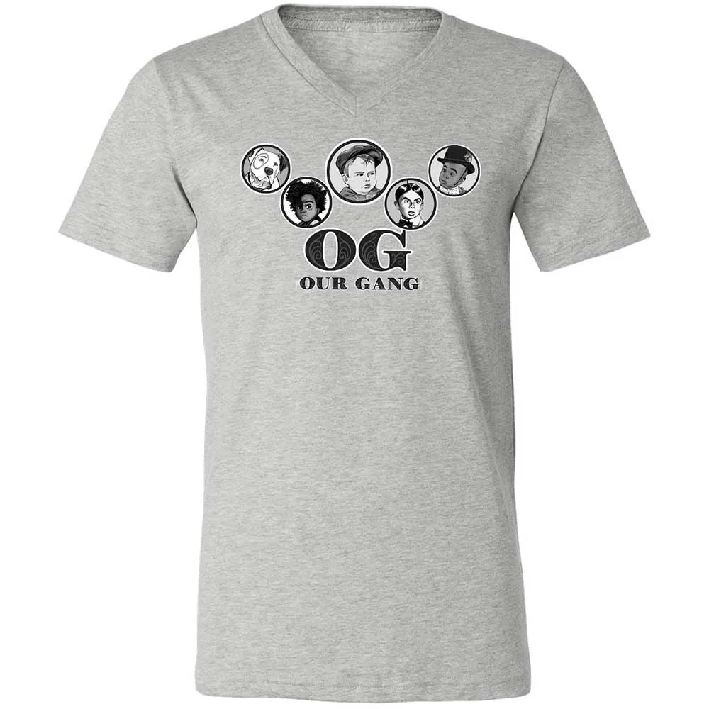 Unisex V-Neck T-Shirt - ZN5L1U2Q - Athletic Heather - 15