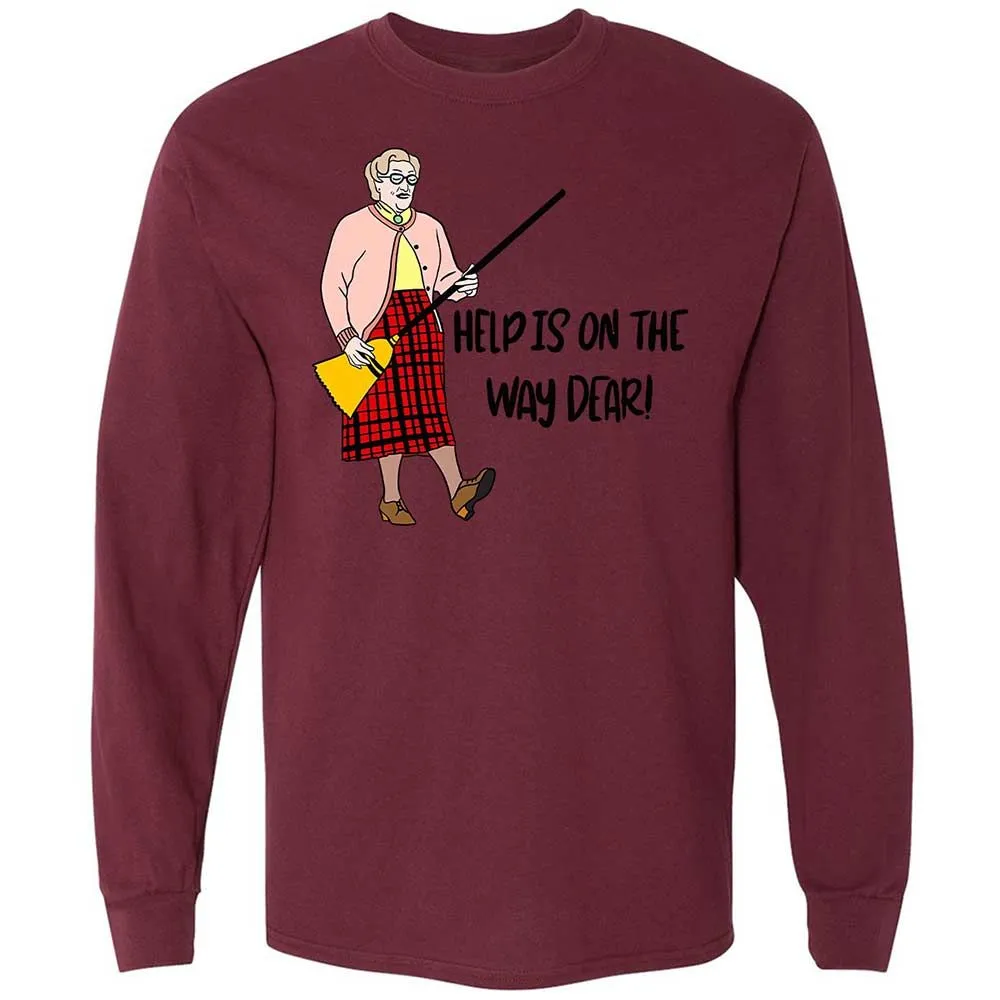 Help is on the way dear - Maroon - 16