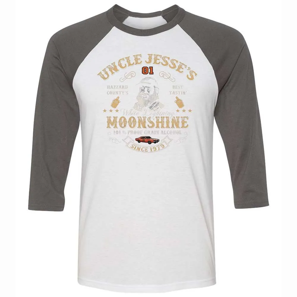 Unisex 3/4 Baseball Tee - 1B2H9JCD - White/Asphalt - 2