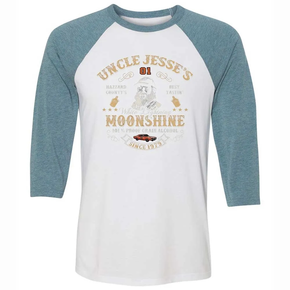 Unisex 3/4 Baseball Tee - 1B2H9JCD - White/Denim - 3