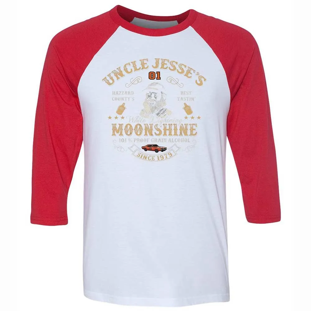 Unisex 3/4 Baseball Tee - 1B2H9JCD - White/Red - 9