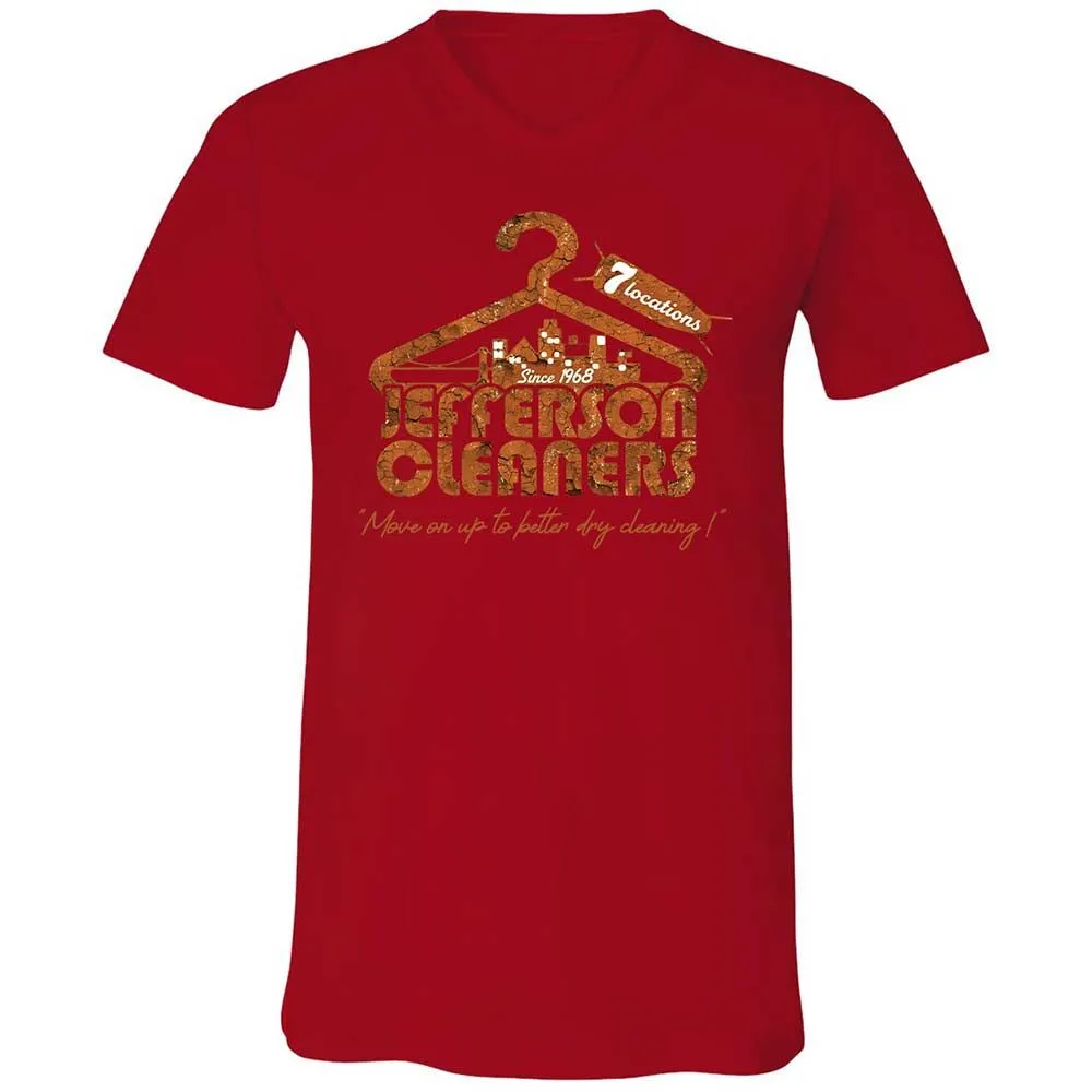 Unisex V-Neck T-Shirt - 5HHWKXP8 - Red - 5