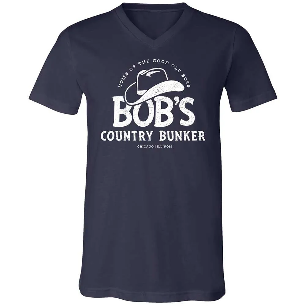 Unisex V-Neck T-Shirt - CMCDEP65 - Navy - 2