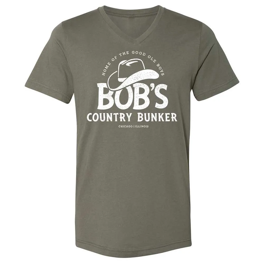 Unisex V-Neck T-Shirt - CMCDEP65 - Military Green - 11