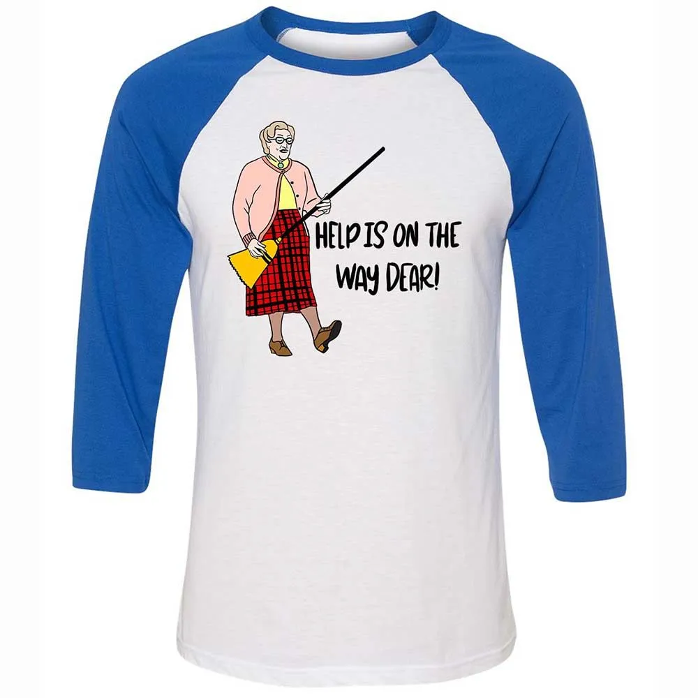 Help is on the way dear - White/True Royal - 10