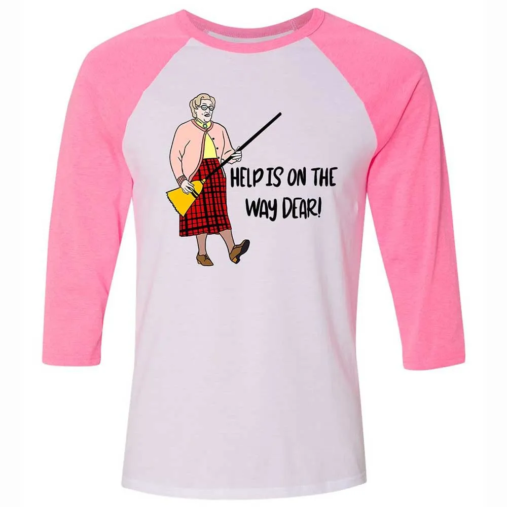 Help is on the way dear - White/Neon Pink - 12