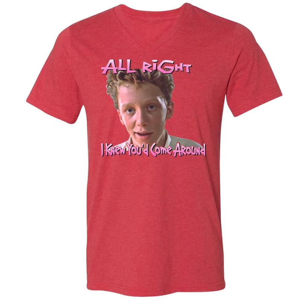 Unisex V-Neck T-Shirt - PSEPN4ZE - Heather Red - 6