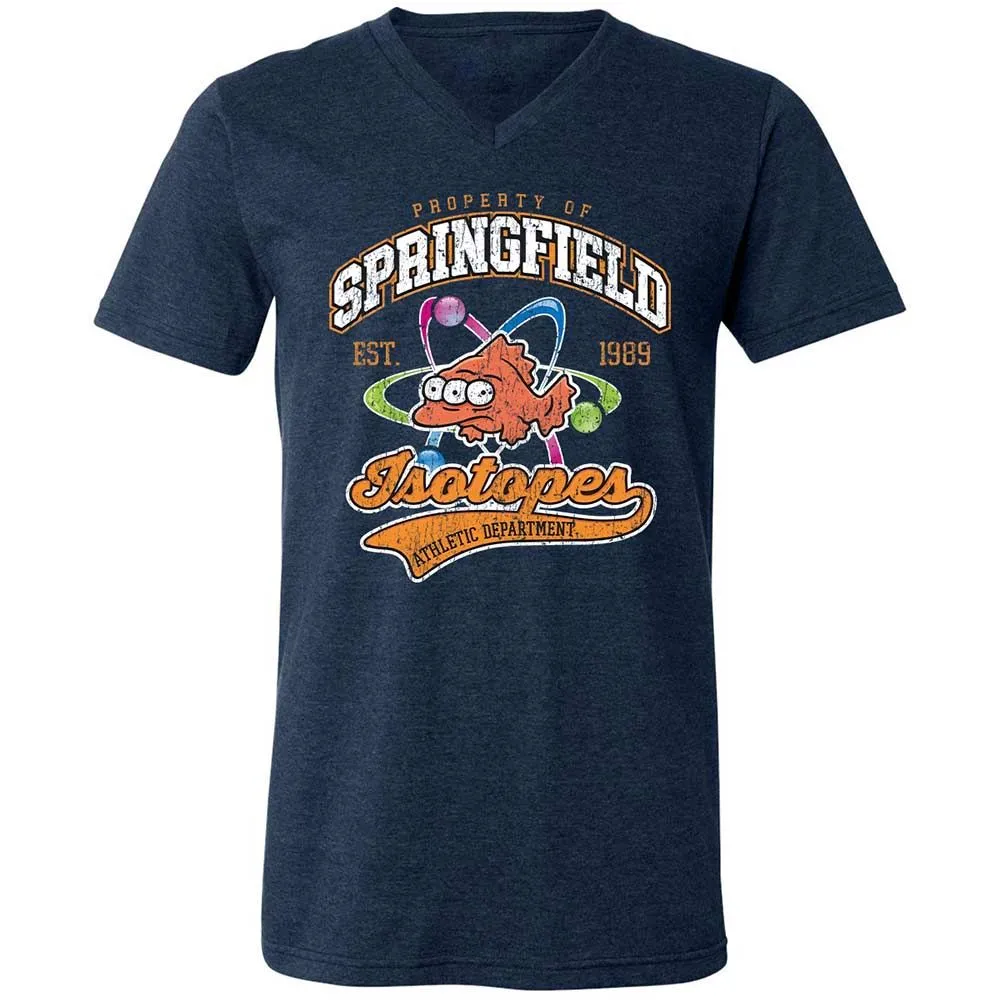 Unisex V-Neck T-Shirt - HCF3Z8G8 - Heather Navy - 3
