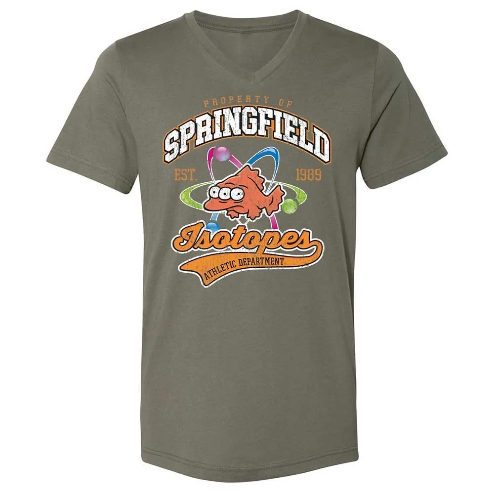 Unisex V-Neck T-Shirt - HCF3Z8G8 - Military Green - 11