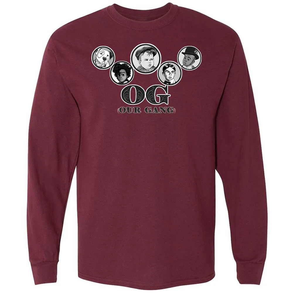 Long Sleeve T-Shirt - GJD3BQGJ - Maroon - 6