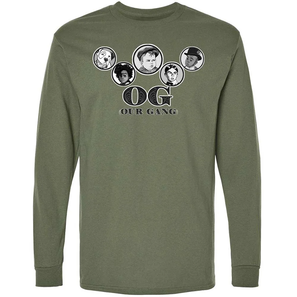 Long Sleeve T-Shirt - GJD3BQGJ - Military Green - 9