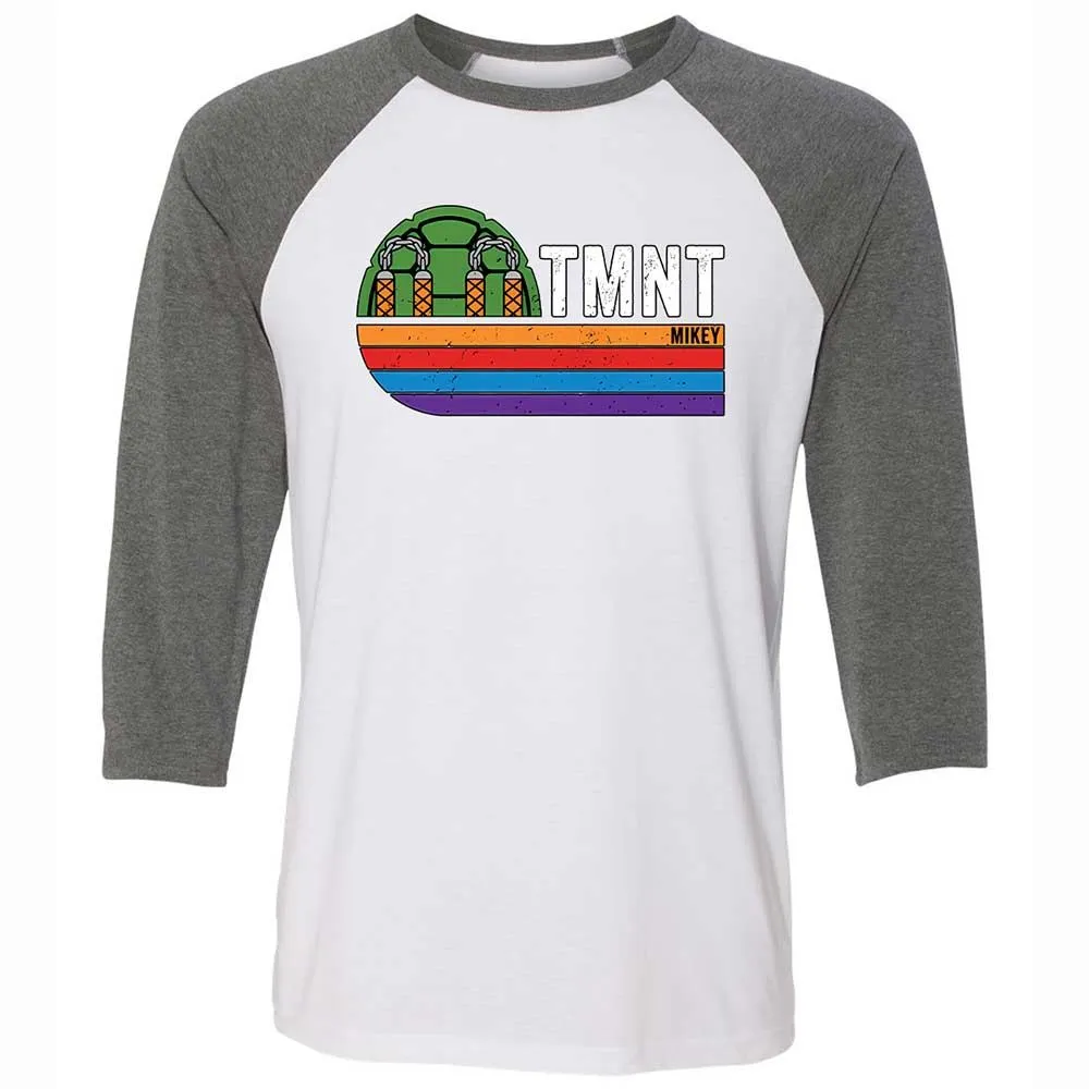 Unisex 3/4 Baseball Tee - BG7PUBLX - White/Deep Heather - 11