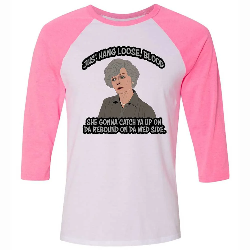 Unisex 3/4 Baseball Tee - YJ765M5F - White/Neon Pink - 12