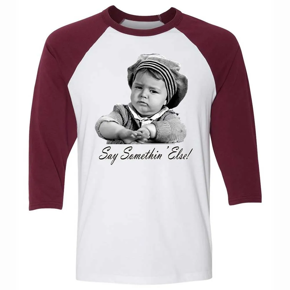 Unisex 3/4 Baseball Tee - YE9PZK99 - White/Maroon - 7