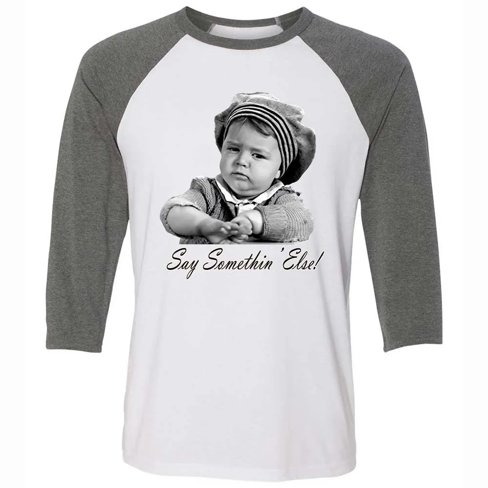 Unisex 3/4 Baseball Tee - YE9PZK99 - White/Deep Heather - 11
