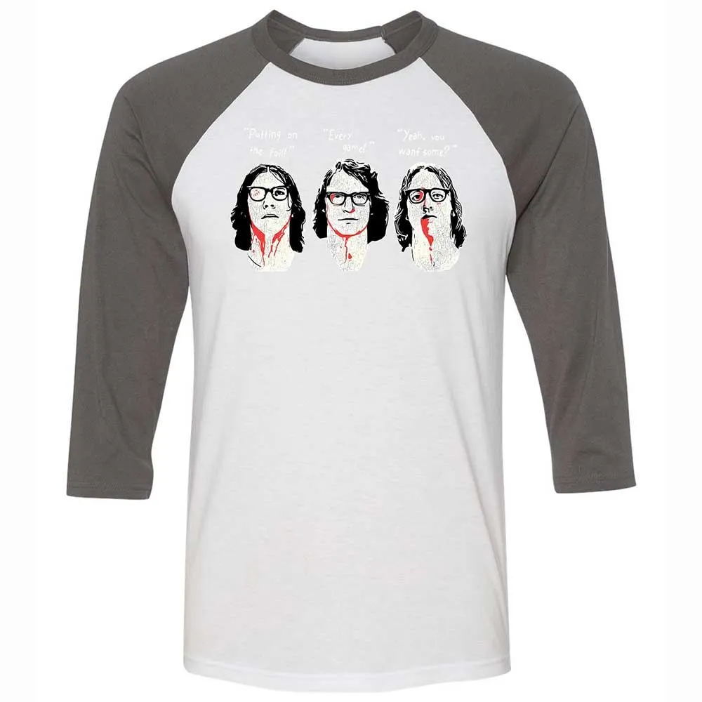 Unisex 3/4 Baseball Tee - EY6M3ZHH - White/Asphalt - 2