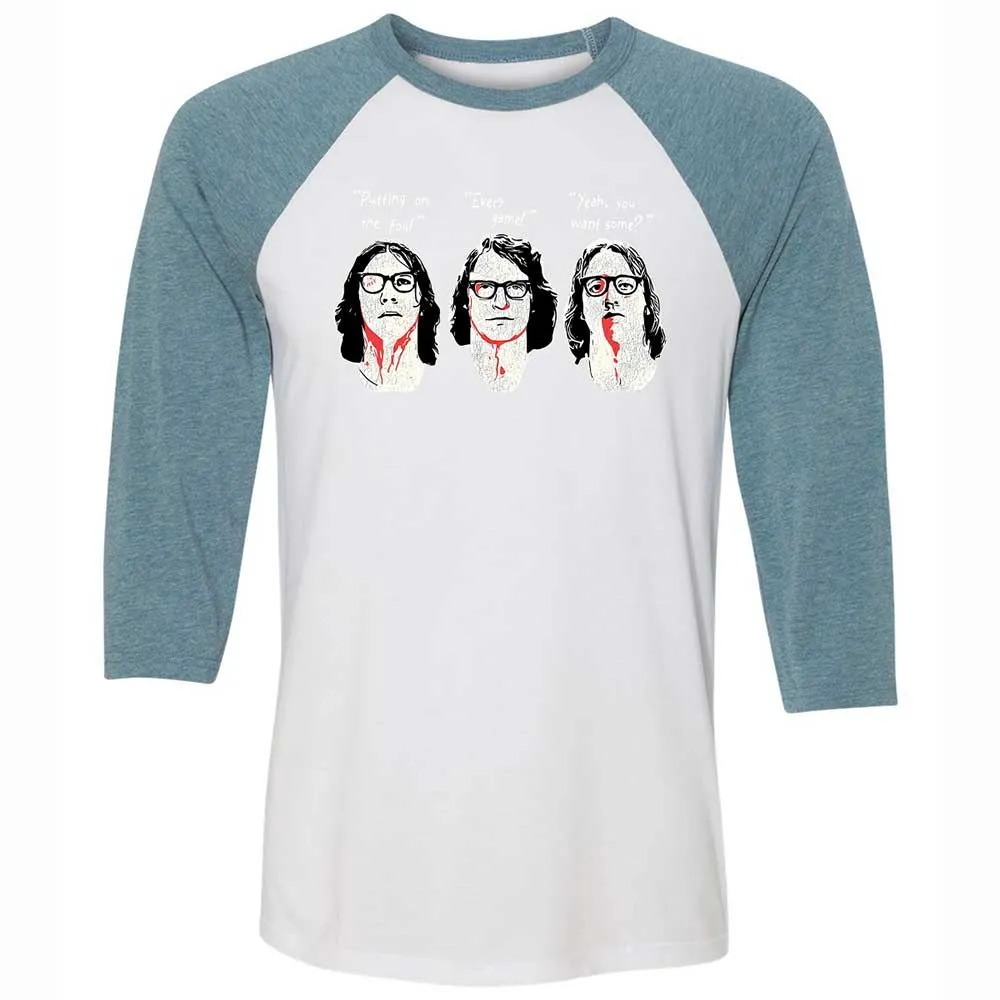Unisex 3/4 Baseball Tee - EY6M3ZHH - White/Denim - 3