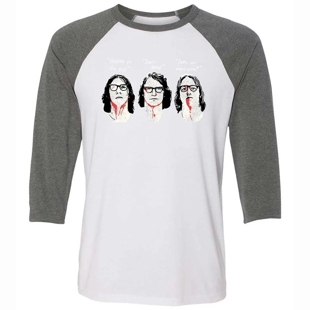 Unisex 3/4 Baseball Tee - EY6M3ZHH - White/Deep Heather - 11