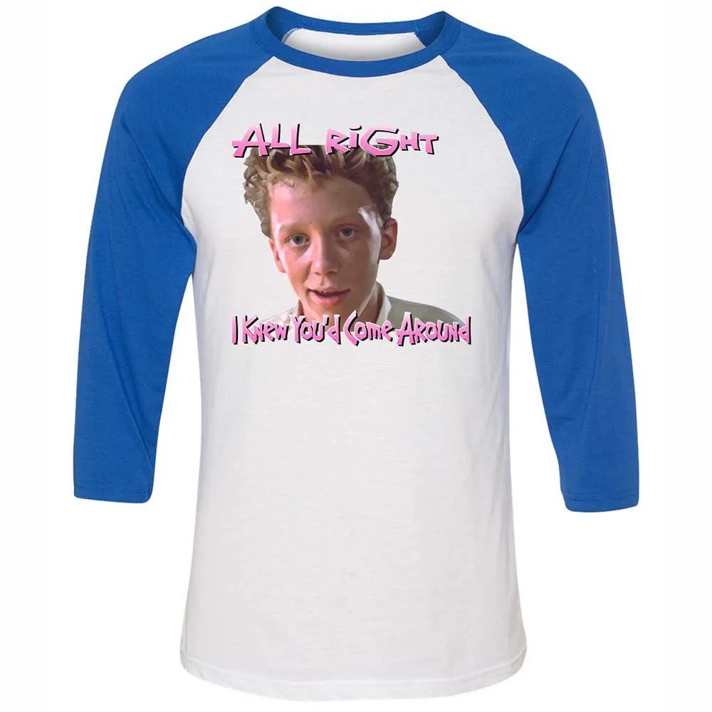 Unisex 3/4 Baseball Tee - HUDU8D5N - White/True Royal - 10