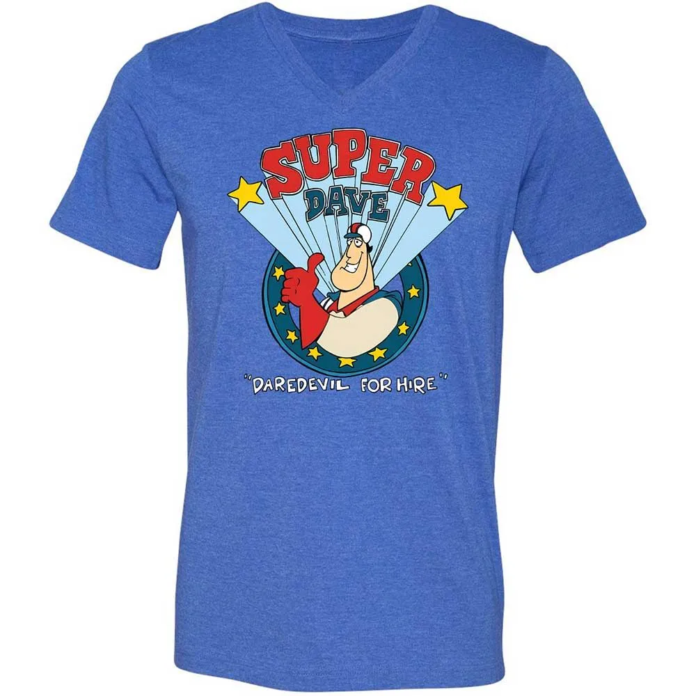 Unisex V-Neck T-Shirt - FYNT338N - Heather True Royal - 4