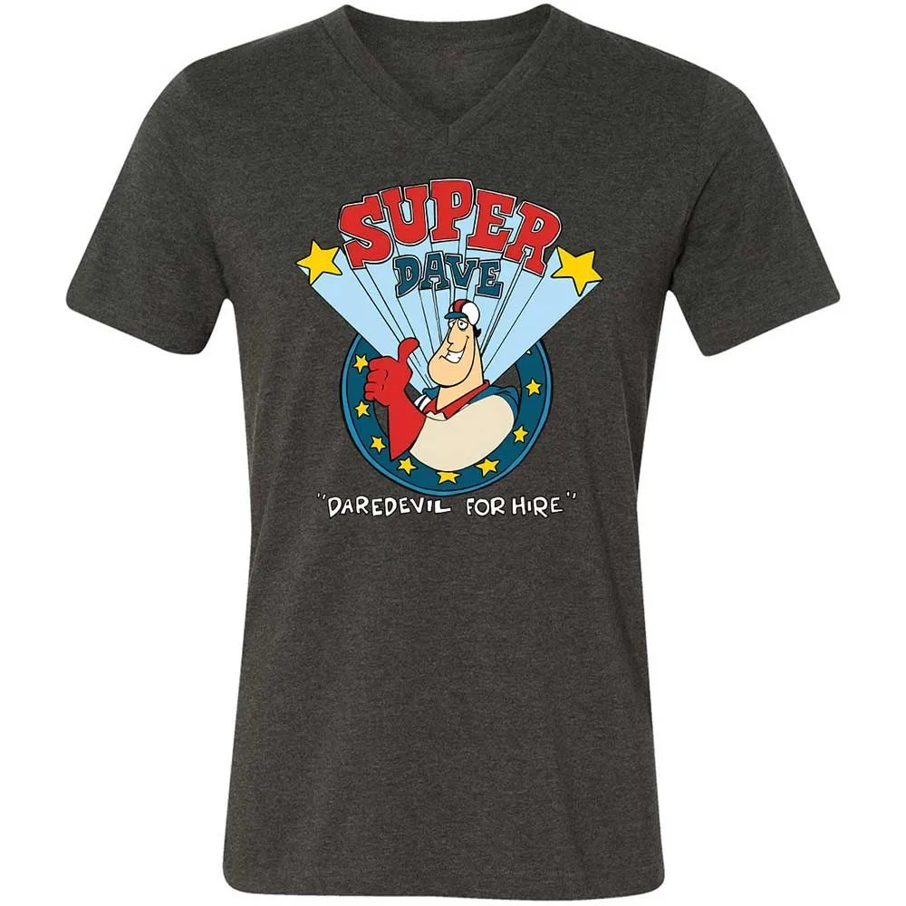 Unisex V-Neck T-Shirt - FYNT338N - Dark Grey Heather - 8