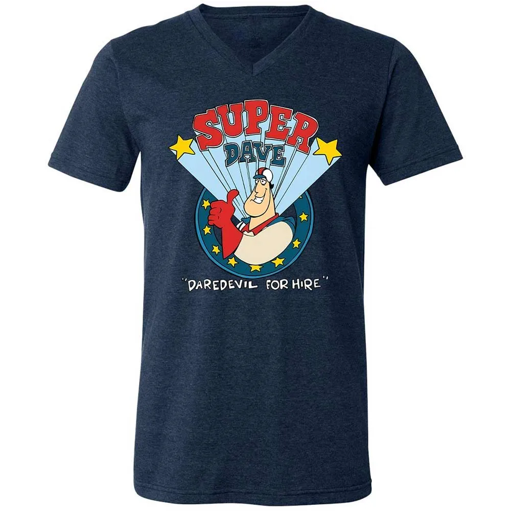 Unisex V-Neck T-Shirt - FYNT338N - Heather Navy - 13