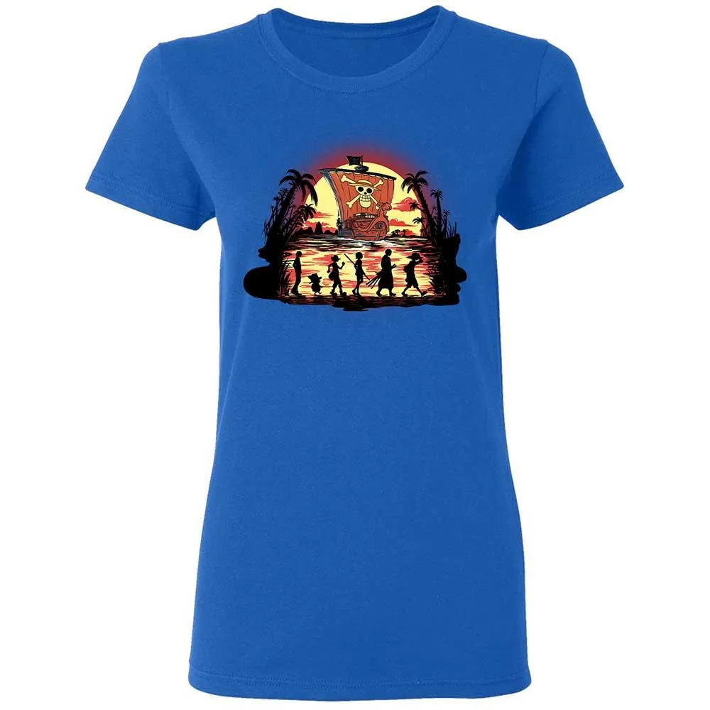 Women's T-Shirt - E883EFGQ - Royal - 3