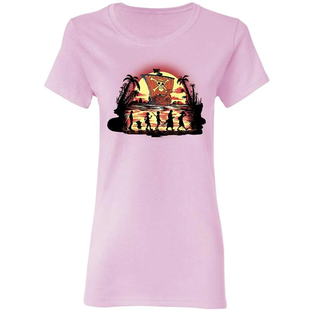 Women's T-Shirt - E883EFGQ - Light Pink - 8