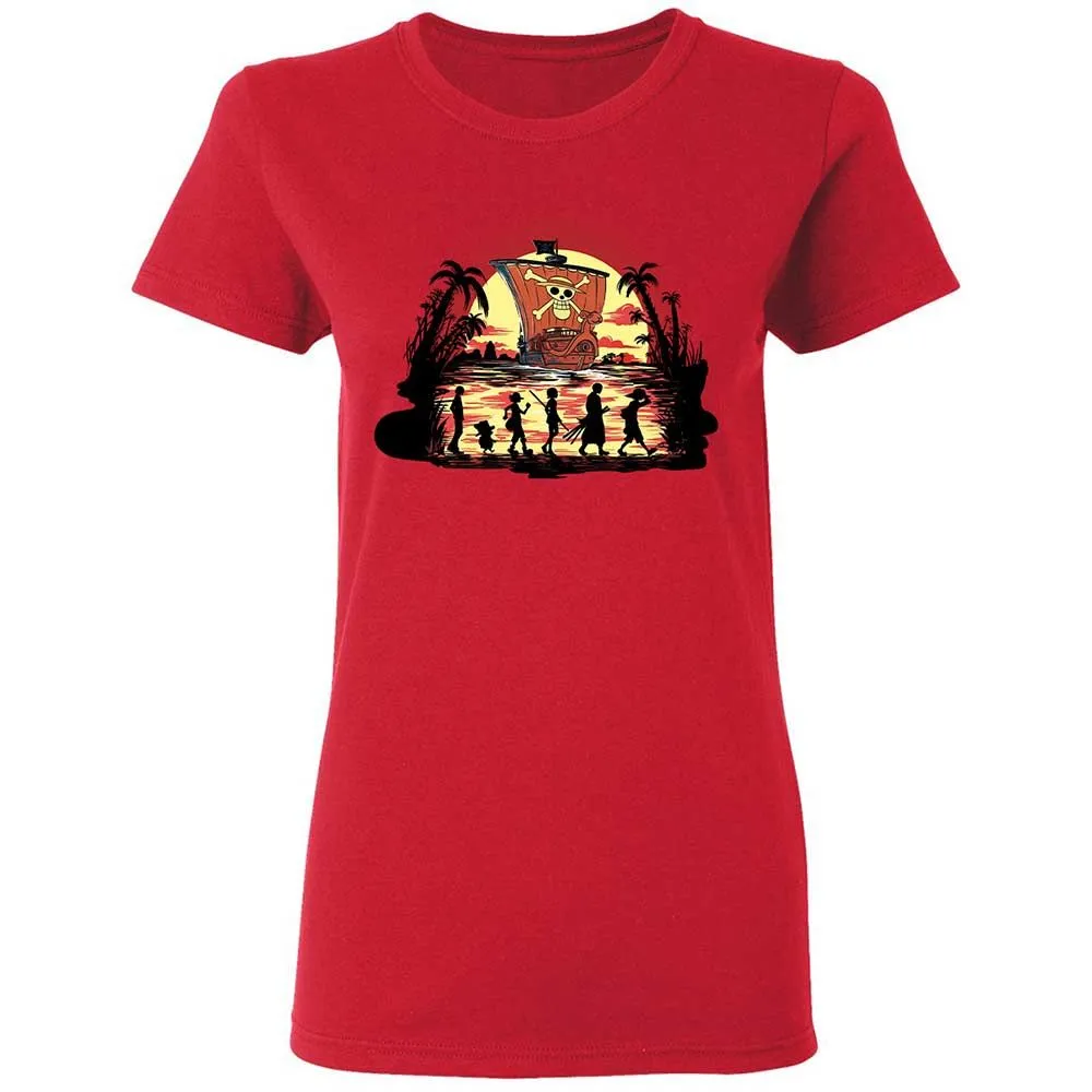 Women's T-Shirt - E883EFGQ - Red - 9