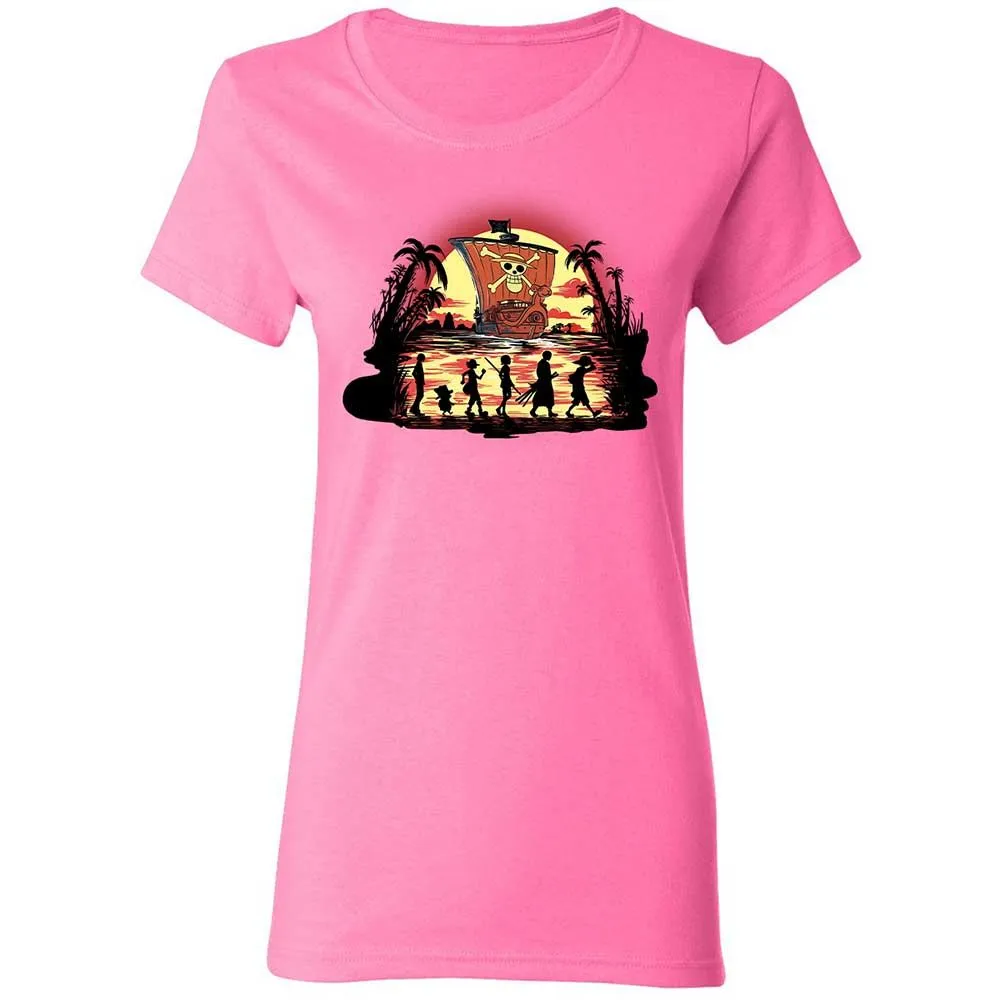 Women's T-Shirt - E883EFGQ - Azalea - 11