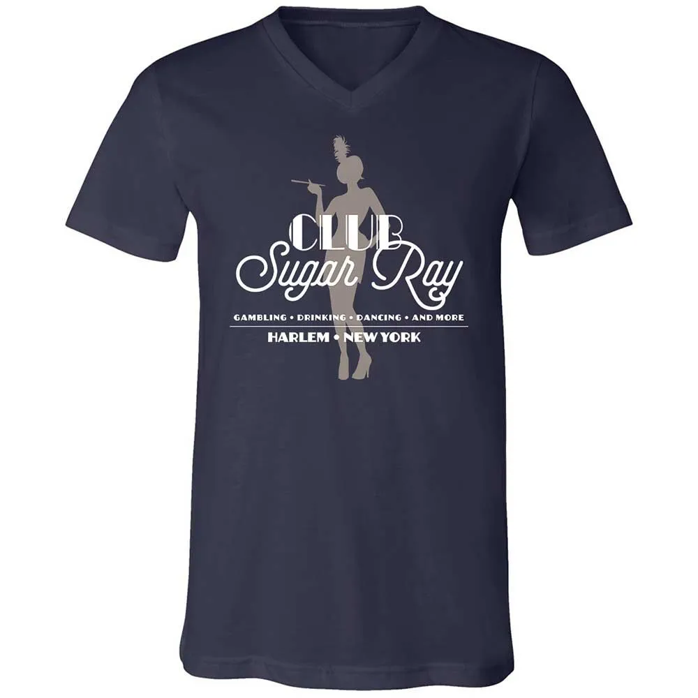 Unisex V-Neck T-Shirt - 6AY31V8V - Navy - 2