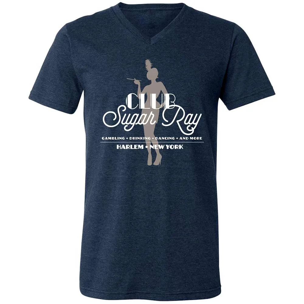 Unisex V-Neck T-Shirt - 6AY31V8V - Heather Navy - 3