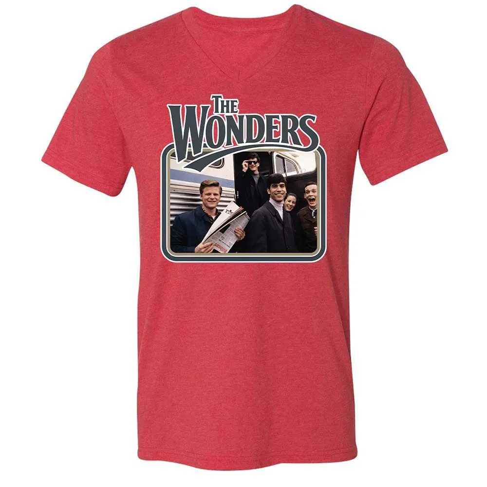 Unisex V-Neck T-Shirt - TFHA8KSS - Heather Red - 6