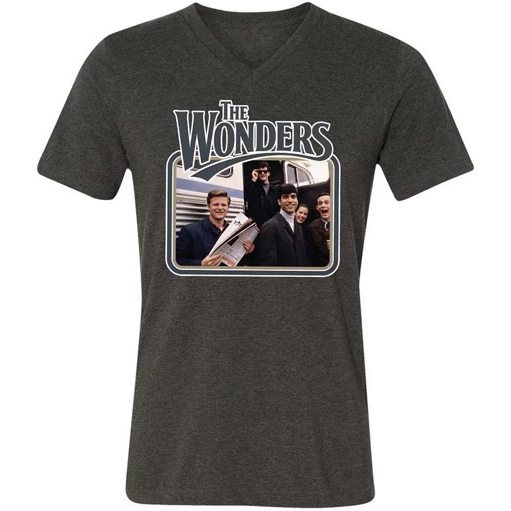 Unisex V-Neck T-Shirt - TFHA8KSS - Dark Grey Heather - 8