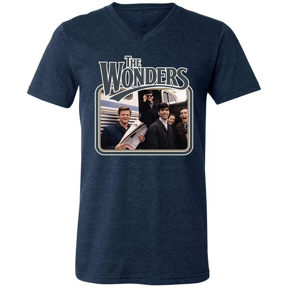 Unisex V-Neck T-Shirt - TFHA8KSS - Heather Navy - 13