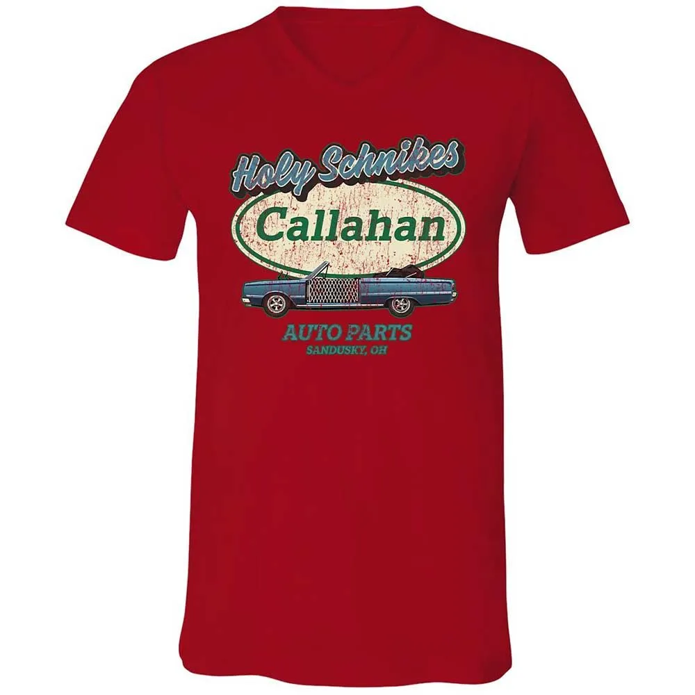 Unisex V-Neck T-Shirt - YQYAZSX4 - Red - 6
